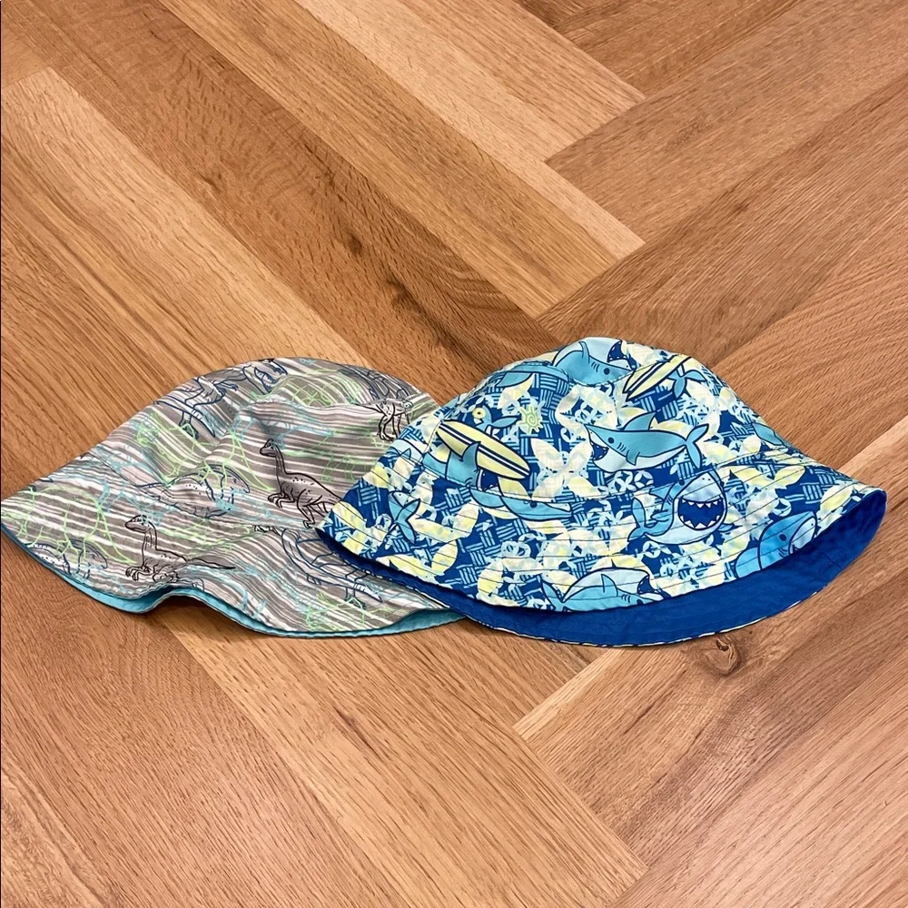 Lot of Two Colorful Swim Hats